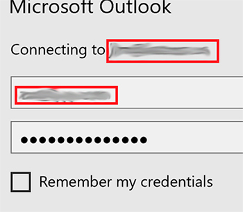 Outlook  पासवर्ड मांगता रहता है